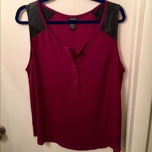 Torrid Red Tank Blouse